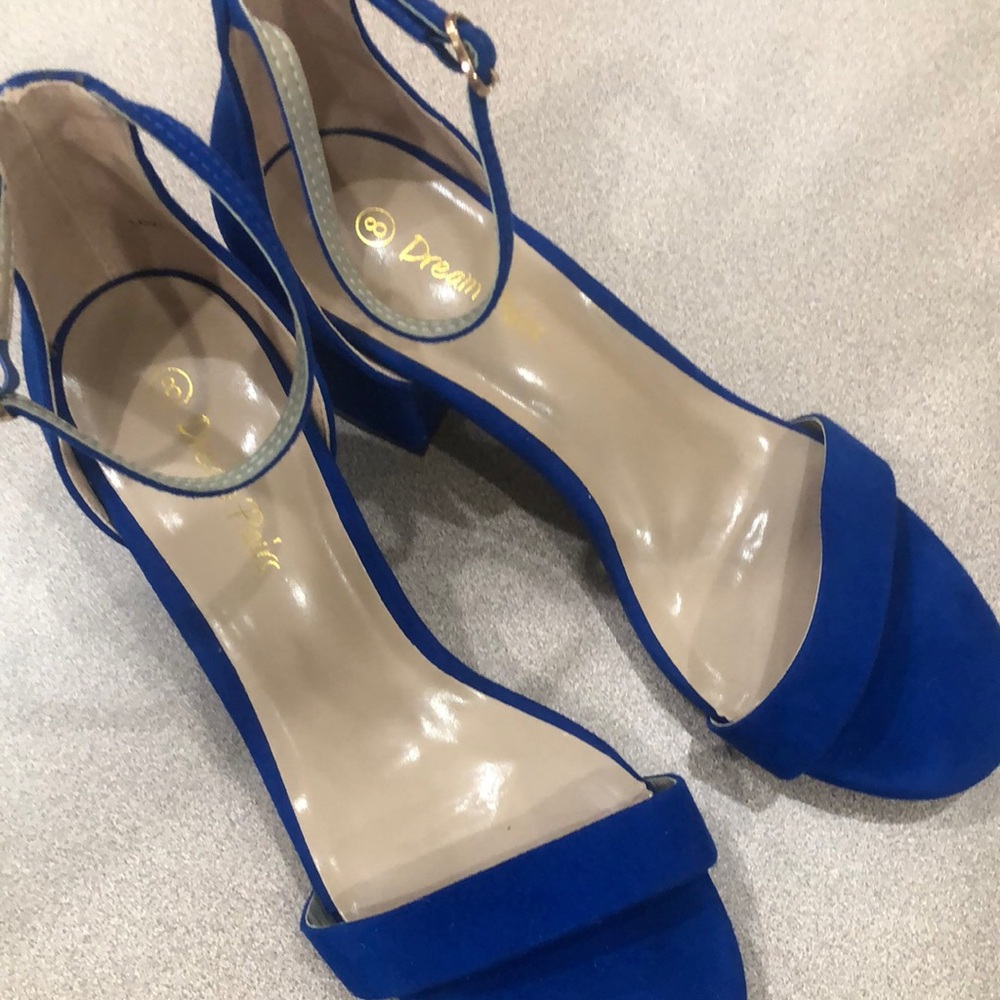 DREAM PAIRS Women's Low-Chunk Low Heel Pump Sandals